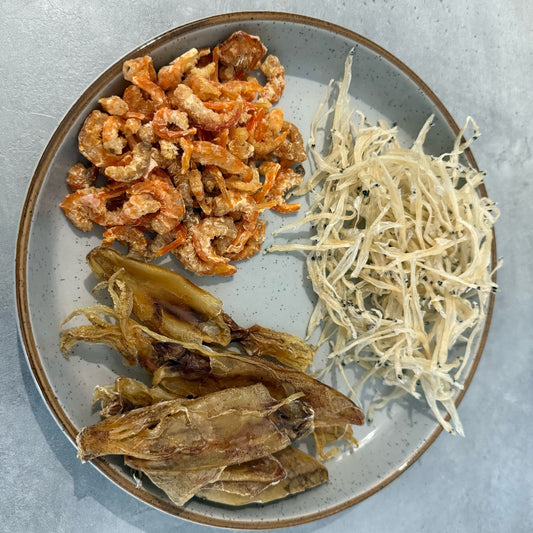 【小家庭買餸包】銀魚乾、蝦米及魷魚筒【餸包二】