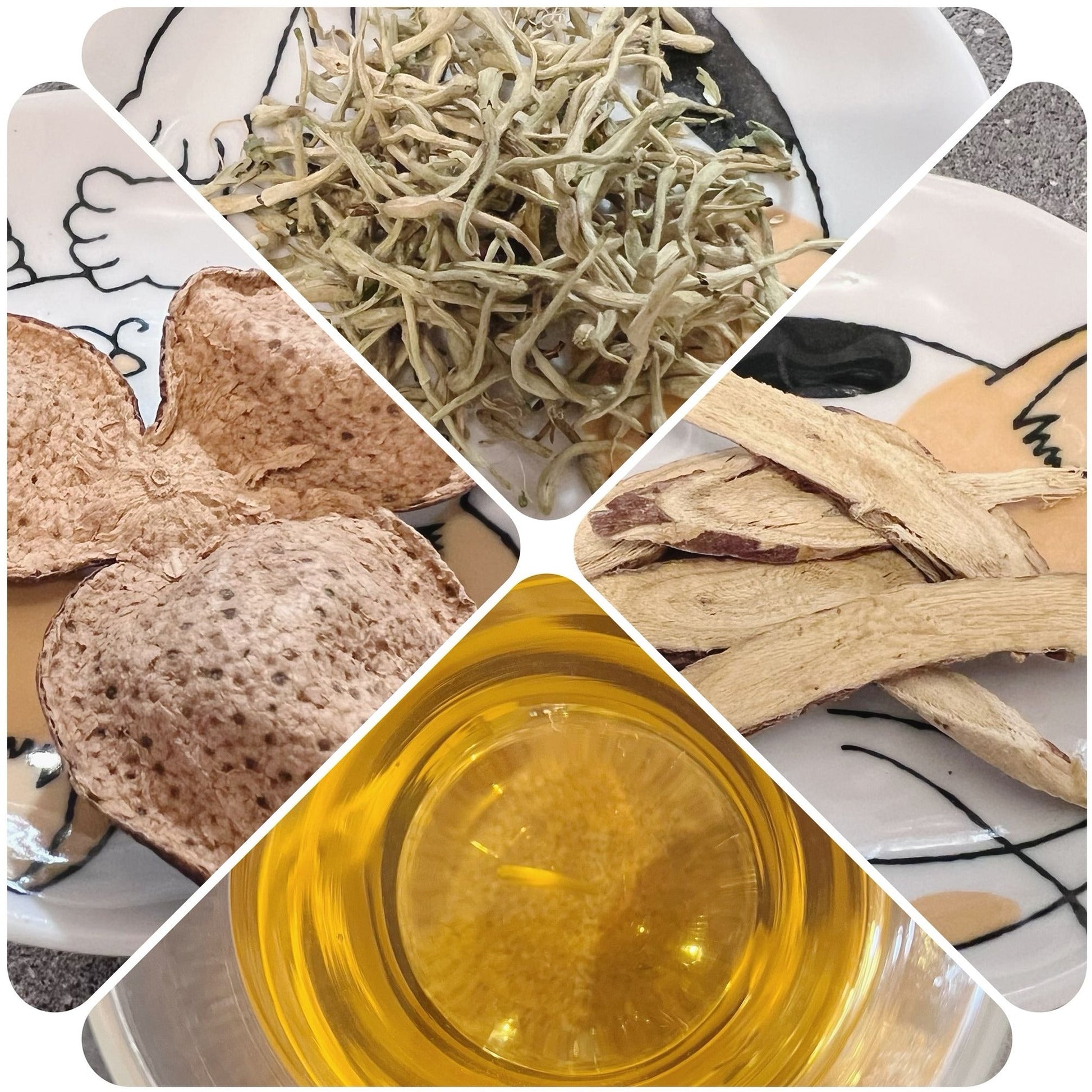 甘草金銀花陳皮茶